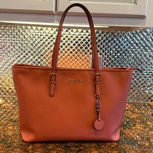 NWT Michael Kors orange tote